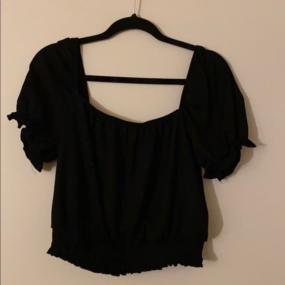 H&M Black Crop Top